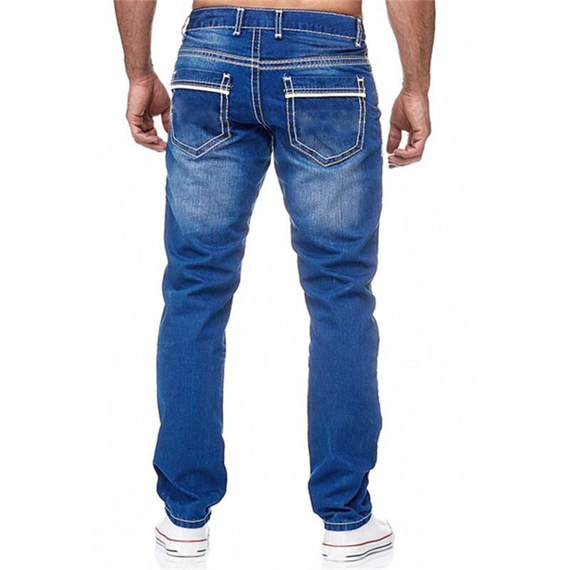 Men's Denim Straight Pants