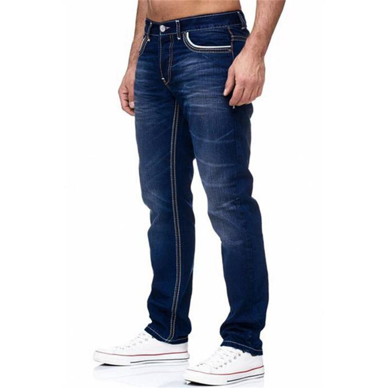 Men's Denim Straight Pants