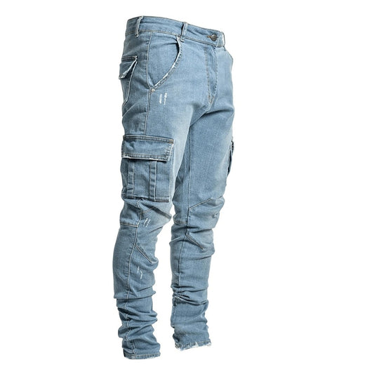 Casual Cotton Denim Trousers